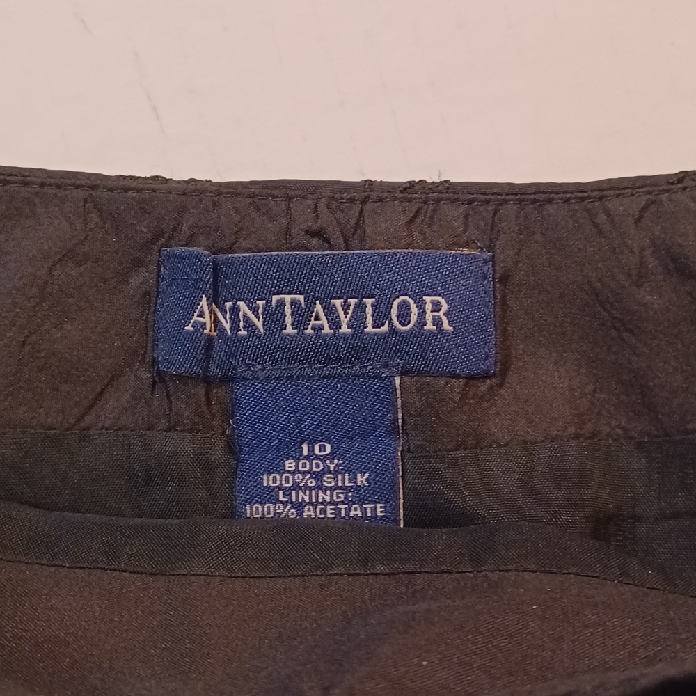 Ann Taylor Black Embellished Midi Skirt - Picture 6 of 8